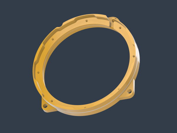 Mini R50 bis R53 Tiefton Flexmount Adapter auf 165mm